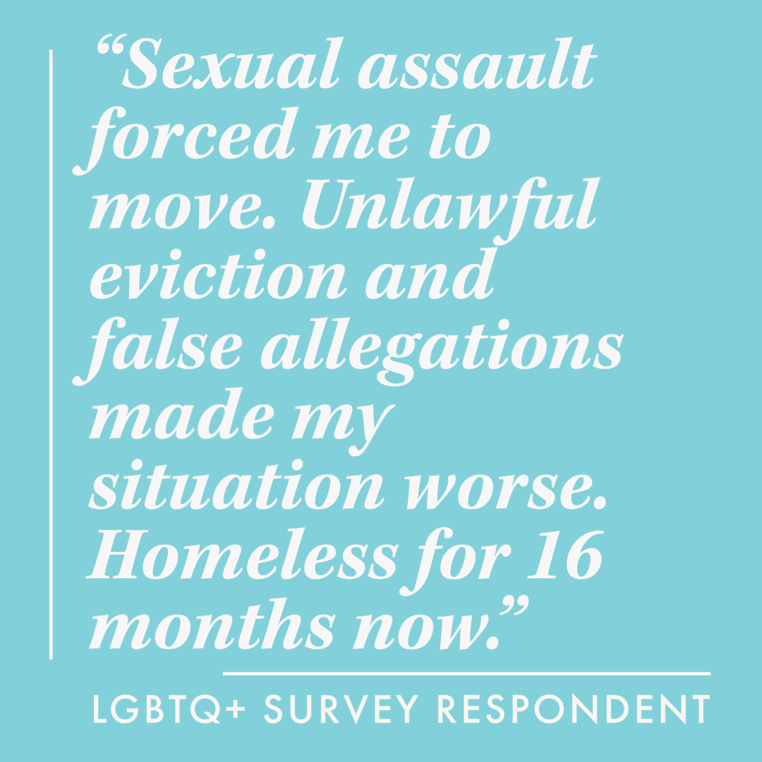 Quote: "Sexual assault forced me to move to Bognor Regis. Unlawful eviction and false allegations made my situation worse. Homeless for 16 months now."